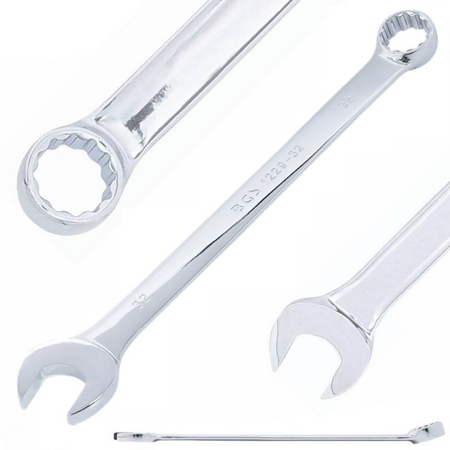 Llave combinada larga 27 mm 12 puntas Cr-V BGS-Alemania