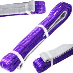 Eslinga de cinturón 1T para grúas 2,5 m x 30 mm Certificado Empresa polaca CE VGS Cinturón morado