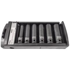 Juego de vasos de impacto largos 1/2' 6 uds. 10-21 mm