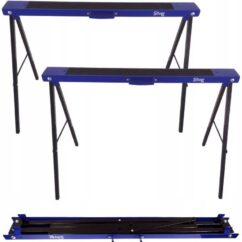Soportes de taller, soportes plegables, 200 kg, juego de 2 unidades.