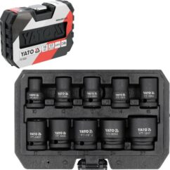 Juego de vasos de impacto 1/2' 10 piezas 10-27mm CrMo
