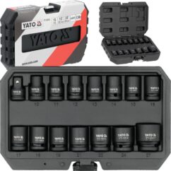 Juego de vasos de impacto cortos con AS-Drive 1/2' 12,7mm