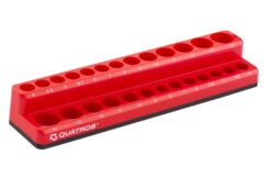 Riel soporte organizador para vasos de 1/4" 4-14 mm
