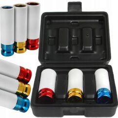 VASOS DE IMPACTO PARA LLANTAS DE ALUMINIO 17, 19, 21mm 1/2'' 3 uds. COLOCAR