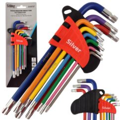 Juego de llaves Allen, llaves torx torx T10HT50H, 9EL de colores