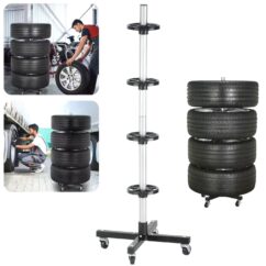 Soporte para ruedas, colgador de neumáticos y llantas para garaje, taller, taller con ruedas