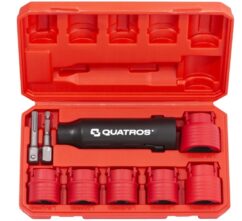 Set de 9 cepillos para limpieza de tornillos y pasadores.