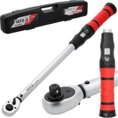 Llave dinamométrica de 1/2" con ventana de ajuste, rango 50-330nm YATO