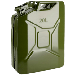 Bidón de combustible metálico de 20L. tanque, tanque, gasolina, aceite, Fuerte
