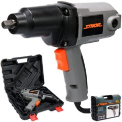 LLAVE DE IMPACTO ELECTRICA 1/2' 800W + VASOS 17, 19, 21 mm