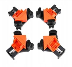 Abrazadera angular para carpintería, abrazadera para esquinas, juego de 4 piezas