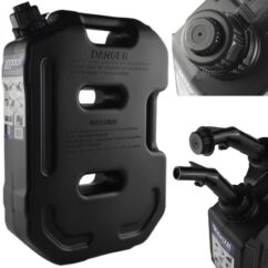 Bidón blindado HDPE 10L combustible motor gasolina negro QUAD JEEP OFF-ROAD