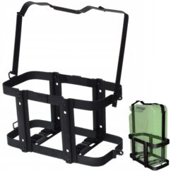Soporte para cesta de bidón OFF ROAD 20L, acero negro