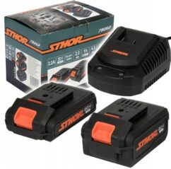 BATERIA 2Ah +4Ah + CARGADOR 20V 3-EL SET. STHOR