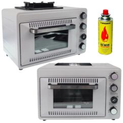 Horno turístico, cocina 2 en 1, 25l, cartucho de gas de 220g.