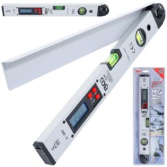 Transportador digital con nivel de burbuja Nivel de burbuja LCD de 450 mm, BGS-Alemania