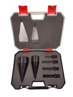 Escariador sinfín para partir madera 32/42mm + set 4 adaptadores