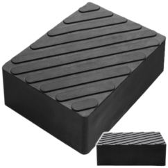 Almohadilla de goma del elevador de placas 165x120x60mm