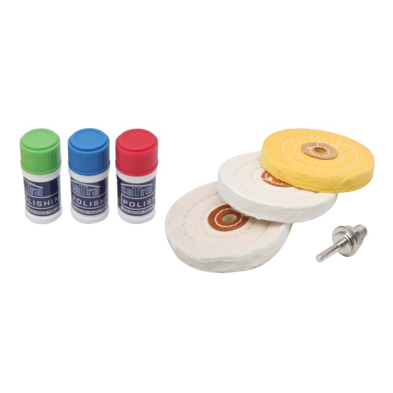 KIT PULIDO DE METALES Discos de pasta para cobre, aluminio, 7 piezas. - Imagen 5