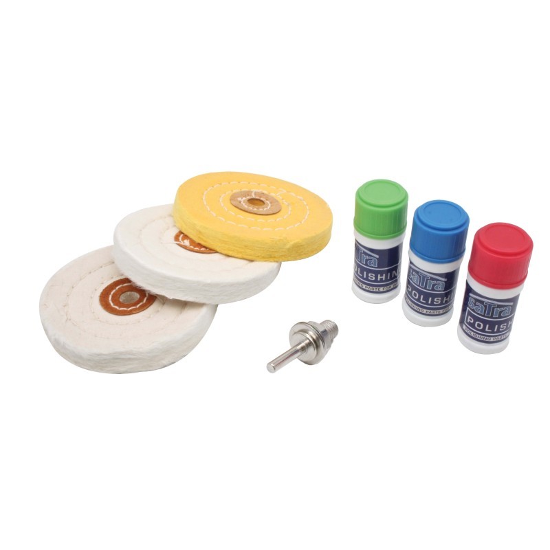 KIT PULIDO DE METALES Discos de pasta para cobre, aluminio, 7 piezas. - Imagen 6