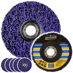 DISCOS ABRASIVOS PARA LIMPIAR ÓXIDO, TELA NO TEJIDA, 5 uds. 125mm METAL INOX