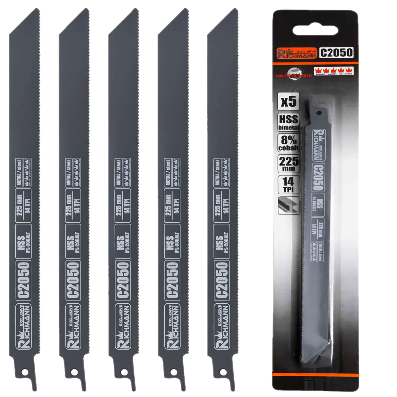 HOJAS DE SIERRA RECIMERA PARA METAL HSS-Co 225mm 5uds. UNIVERSAL BIMETAL - Imagen 3