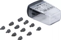 Puntas Torx cortas especiales, llave Allen de 1/4'. Juego de puntas BGS-Alemania