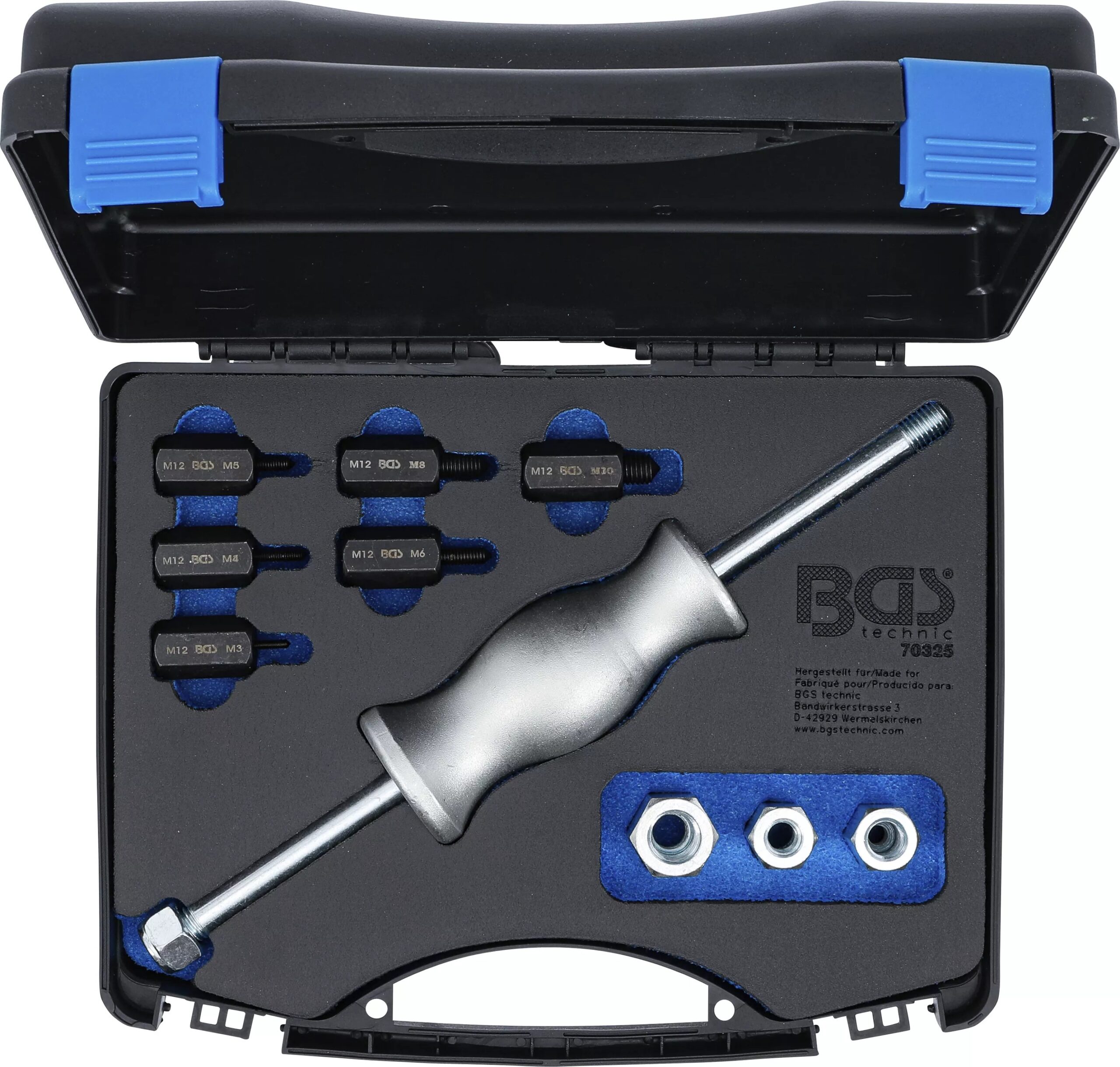 Extractor de inercia, adaptadores roscados, 12 uds. BGS-Alemania - Imagen 6