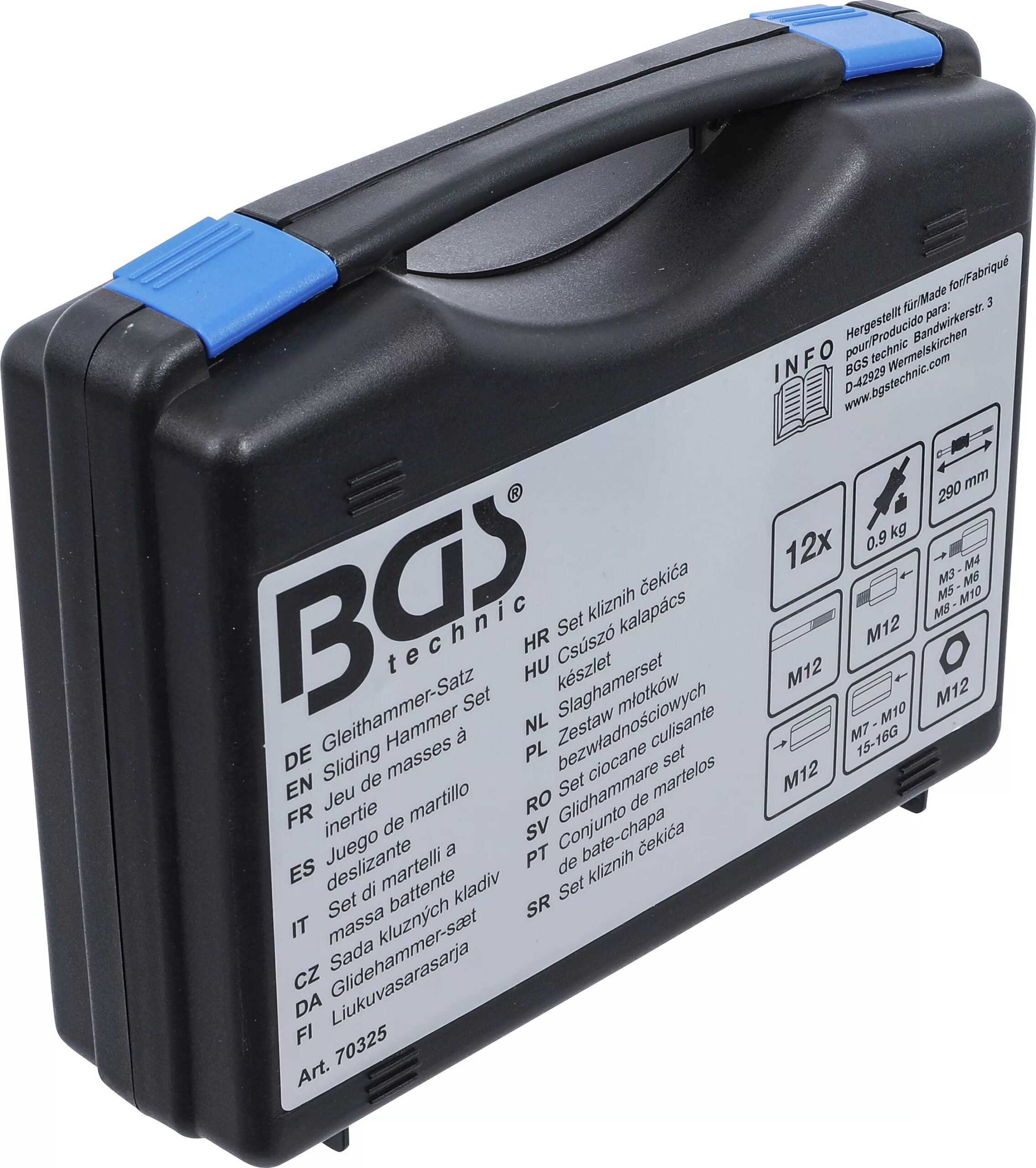 Extractor de inercia, adaptadores roscados, 12 uds. BGS-Alemania - Imagen 8