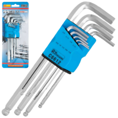 ALLENS PULGADA 1/16'-3/8' ALLENS CrV SET 9 ELEMENTOS.