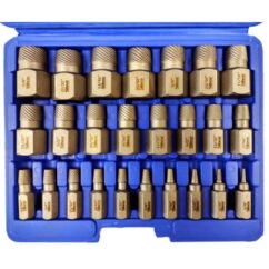 Extractores para tornillos dañados 3-23mm, 25 piezas. Juego de extractores