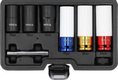 VASOS Y DESTORNADORES DE IMPACTO 17, 19, 21 mm PARA RUEDAS DE ALUMINIO