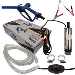 Bomba sumergible bomba gasoil 1' 51mm pistola 12V + cable 4m