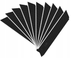 HOJAS ROMPIENTES REEMPLAZABLES PARA CUCHILLO DE PAPEL PINTADO 18 x 0,5 mm NEGRO SK5 – 10 UD.