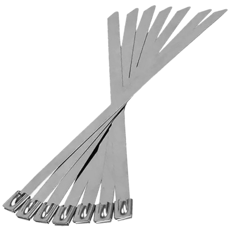 Bridas de acero inoxidable 300x4,6mm 25uds. Correas de sujeción metálicas - Imagen 8
