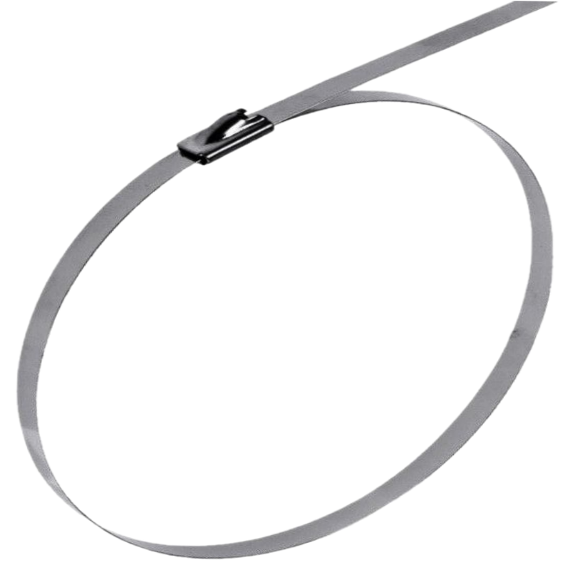 Bridas de acero inoxidable 300x4,6mm 25uds. Correas de sujeción metálicas - Imagen 6