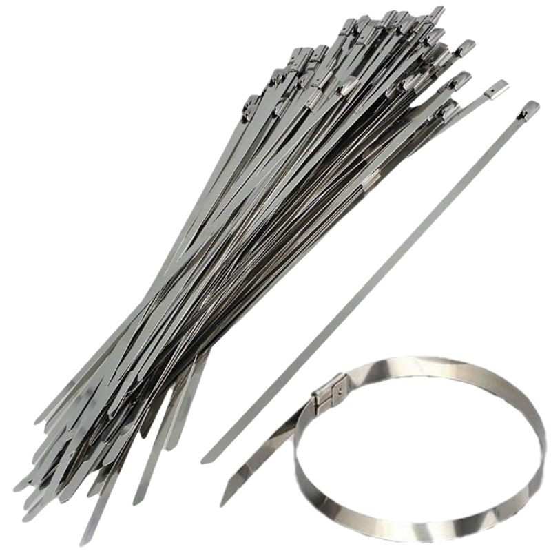 Bridas de acero inoxidable 150x4,6mm 25uds. Correas de sujeción metálicas - Imagen 4