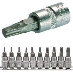 Llaves torx torx T7-T40 juego de llaves 1/4' 10 uds.