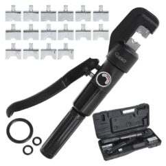 Prensa hidráulica para casquillos de cable 4-70 mm2 6 toneladas + matrices, juego