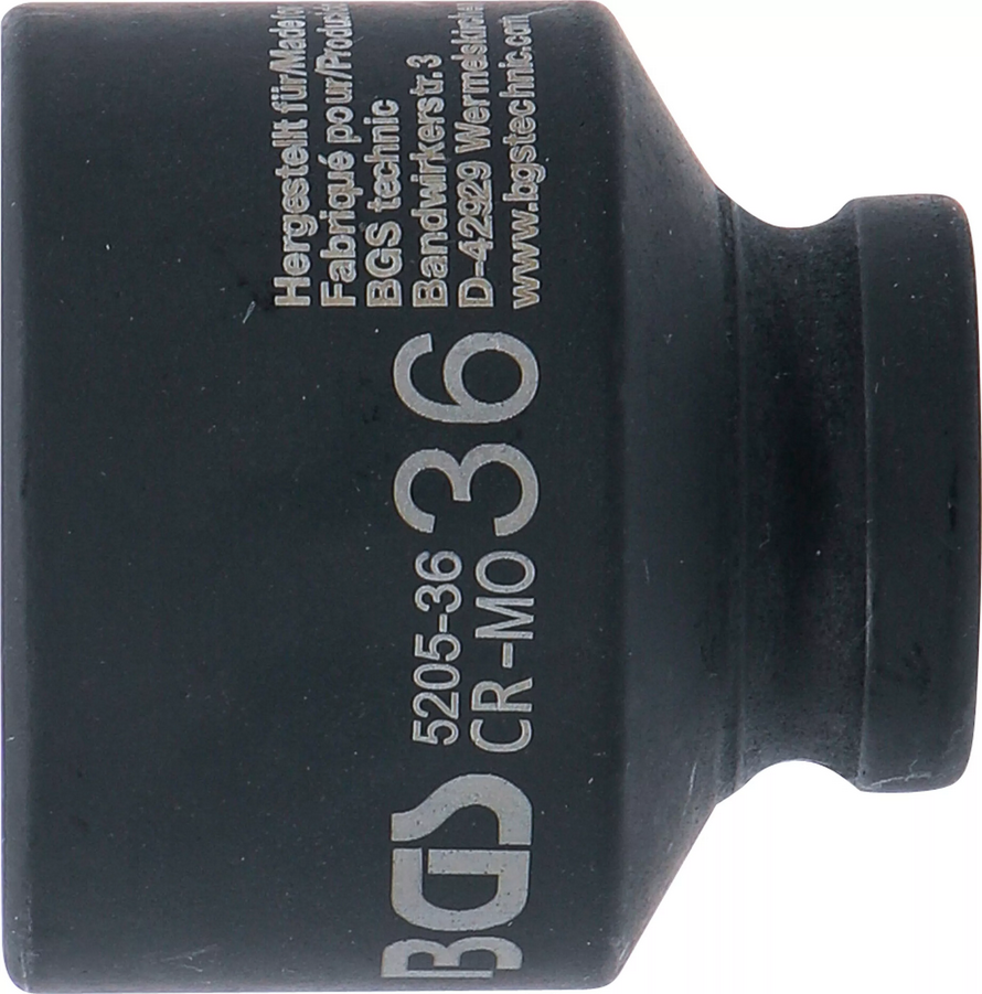 Vaso de impacto de 6 puntos de 36 mm. 1/2' Fuerte BGS-Alemania - Imagen 4