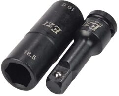 Llave de vaso Ford para ruedas 18,5 / 19,5 mm + extensión de 1/2'