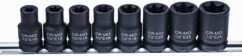 Vasos de impacto Torx E10-E24 Juego de vasos 8 uds. 1/2"