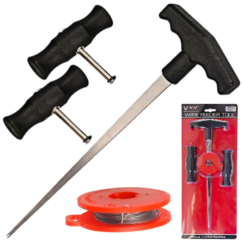 KIT DE CORTE PARA DESMONTAJE DE VENTANAS, ENHEBRADOR DE MANGO DE CABLE