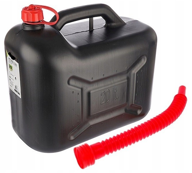 Bidón de combustible 20L Certificado, tanque, embudo, gasolina, aceite, HDPE Fuerte - Imagen 6