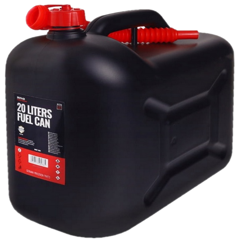 Bidón de combustible 20L Certificado, tanque, embudo, gasolina, aceite, HDPE Fuerte - Imagen 3