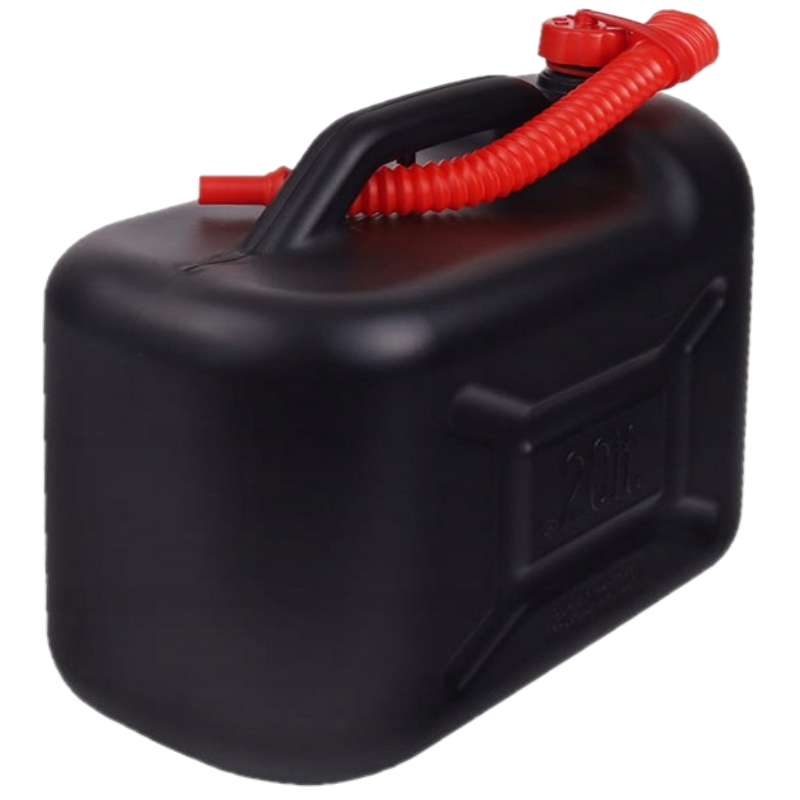 Bidón de combustible 20L Certificado, tanque, embudo, gasolina, aceite, HDPE Fuerte - Imagen 4