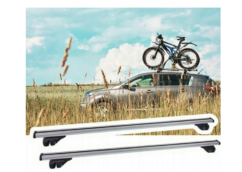 Portaequipajes universal para barandillas, barras de techo de aluminio con cerradura, 135 cm JAECOO 7
