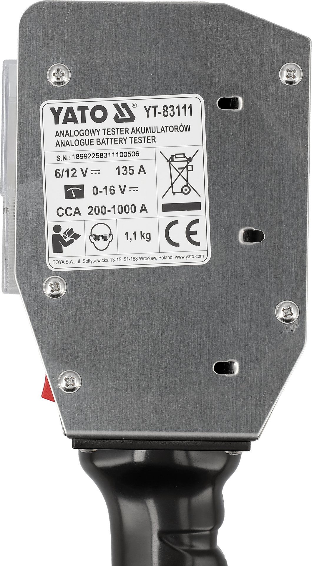 MEDIDOR DE BATERIAS Probador 6V/12V 30-135Ah CARGA 200-1000A - Imagen 7