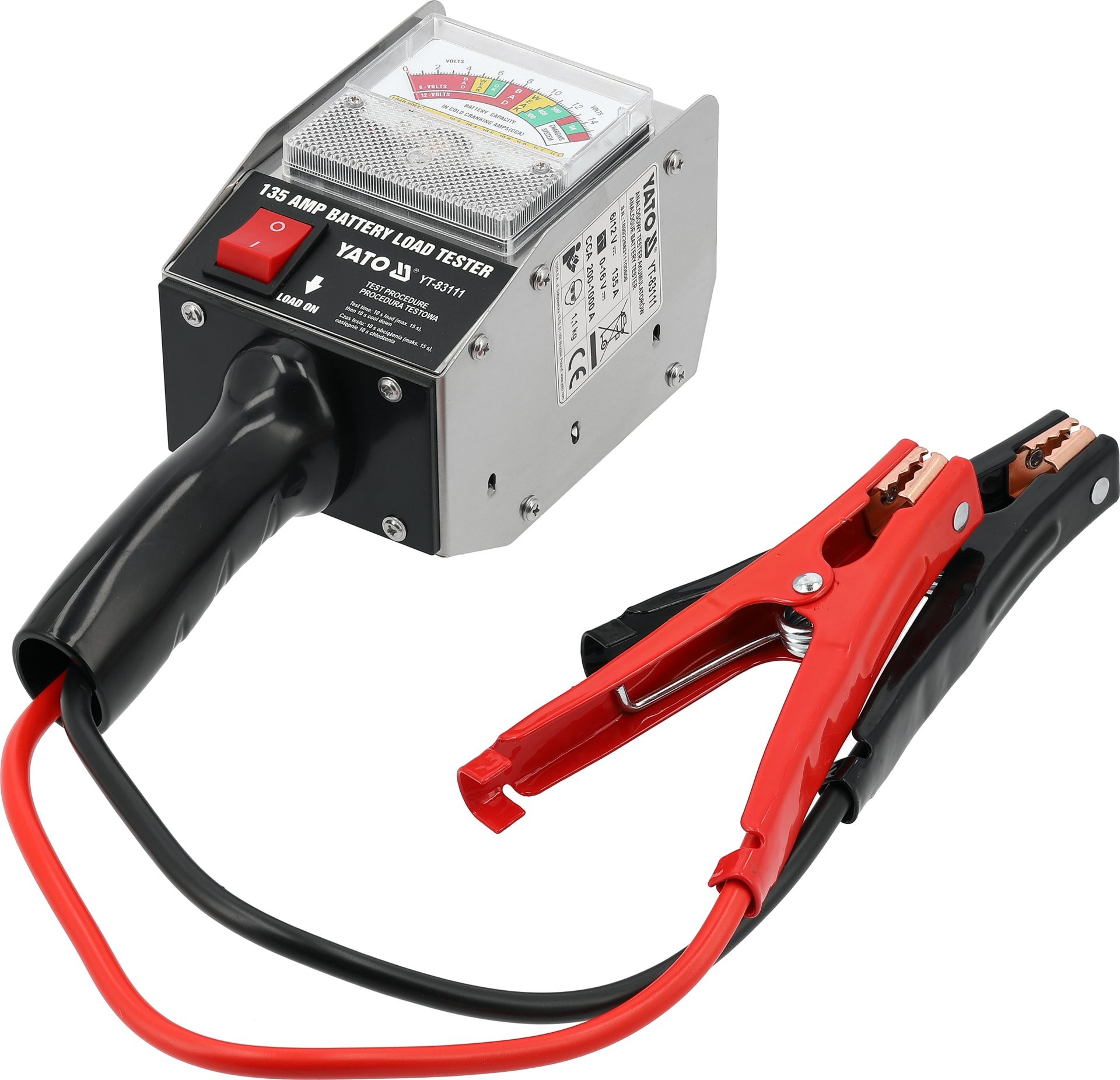 MEDIDOR DE BATERIAS Probador 6V/12V 30-135Ah CARGA 200-1000A - Imagen 3
