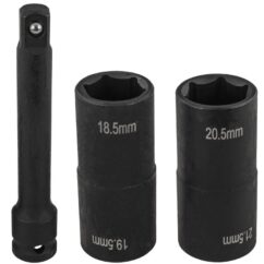 Vasos de impacto ALUFELG FORD 18,5/19,5/20,5/21,5mm + alargador 1/2'